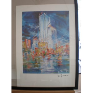 Original signiertes Bild von Konrad Zuse