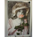 Poster - Mädchen mit Rose