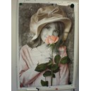 Poster - Mädchen mit Rose