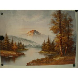 Kunstdruck - Idyllische Landschaft