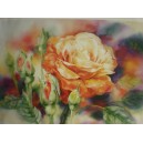 Kunstdruck "Blühende Rose"