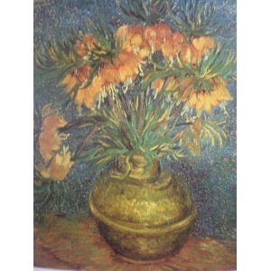 Kunstdruck "Goldene Blumenvase"