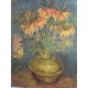 Kunstdruck "Goldene Blumenvase"