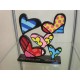 Original signierte Romero Britto Figur "Hearts"